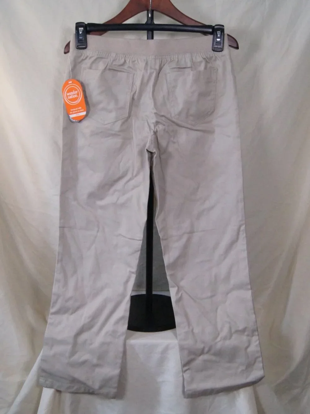 Wonder Nation School Uniform Pants Straight Fit Pull‑On Reinforced Knee Sz12